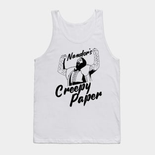 Nandor's Creepy Paper Tank Top